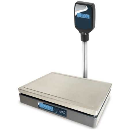 Balanza verificada profesional SL INOX 30kg 343x263mm columna TPV. Báscula industrial acero inoxidable resistente agua.