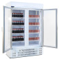 Refrigerador expositor professional potenciat de 1012 L, amb dues portes.