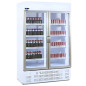 Refrigerador expositor professional potenciat de 1012 L, amb dues portes.