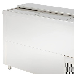 Refroidisseur de bouteilles professionnel 580 L pour bar, portes coulissantes, froid +2/+8°C