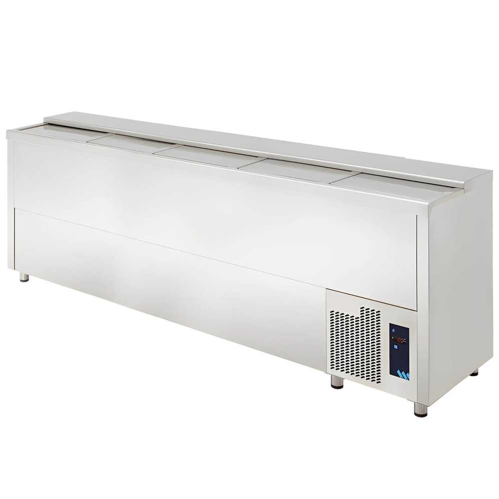 Commercial 720 L bottle cooler for bar with sliding doors and +2/+8°C cooling Commercial 720 L bottle cooler for bar with sliding doors and +2/+8°C cooling