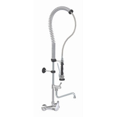 Mitigeur de douche + mitigeur, inox, pour mur