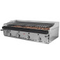 Barbecue gaz professionnel 120 à lave volcanique + grilles basques