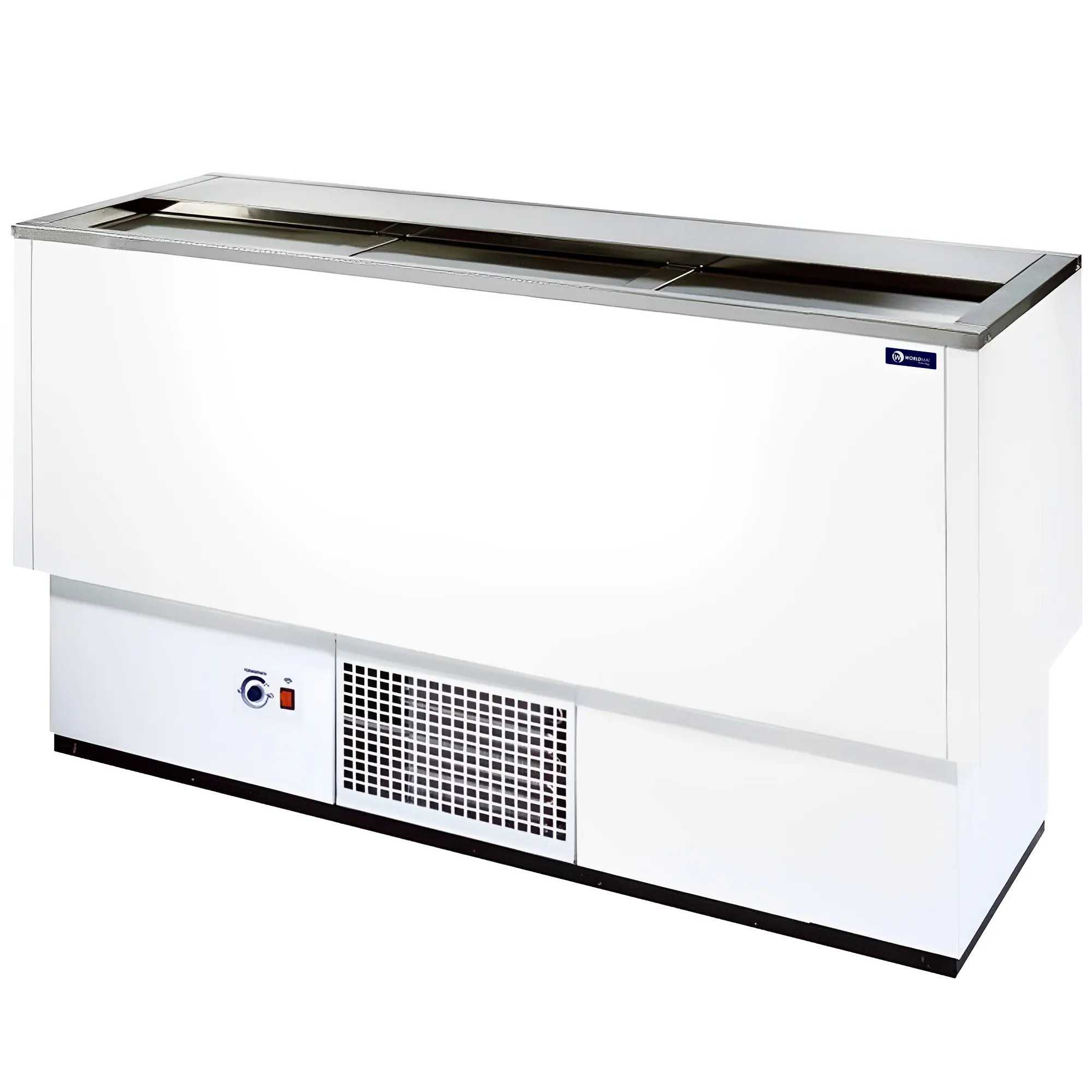 Top loading bottle well 1,5m and 3 doors beer fridge