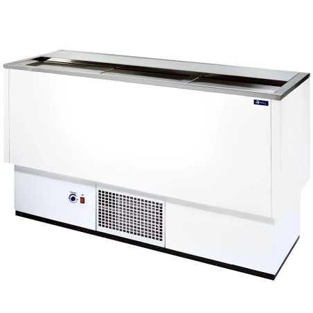 MBH - Botellero frigorífico industrial 3 puertas 150cm. Enfría bebidas en barras de bares y restaurantes.