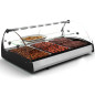 SPLENDID bain-marie curved glass hot tapas display cases SPLENDID bain-marie curved glass hot tapas display cases