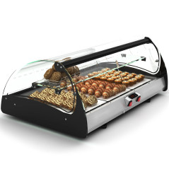 SPLENDID sahara curved glass hot tapas display cases