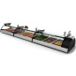 SPLENDID sahara curved glass hot tapas display cases SPLENDID sahara curved glass hot tapas display cases