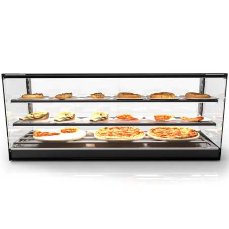 LOGIC sahara vitrines chauffantes à tapas avec 2 étagères