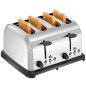 Professional multifunctional toaster with 4 slots