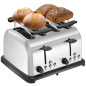 Professional multifunctional toaster with 4 slots