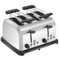 Grille-pain professionnel multifonction à 4 fentes