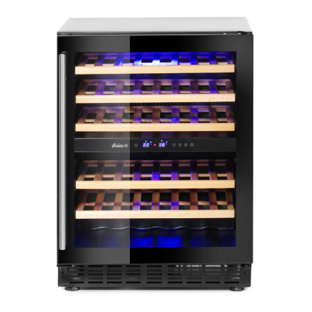 Dual zone wine cooler 44 bottles 145L with professional digital control