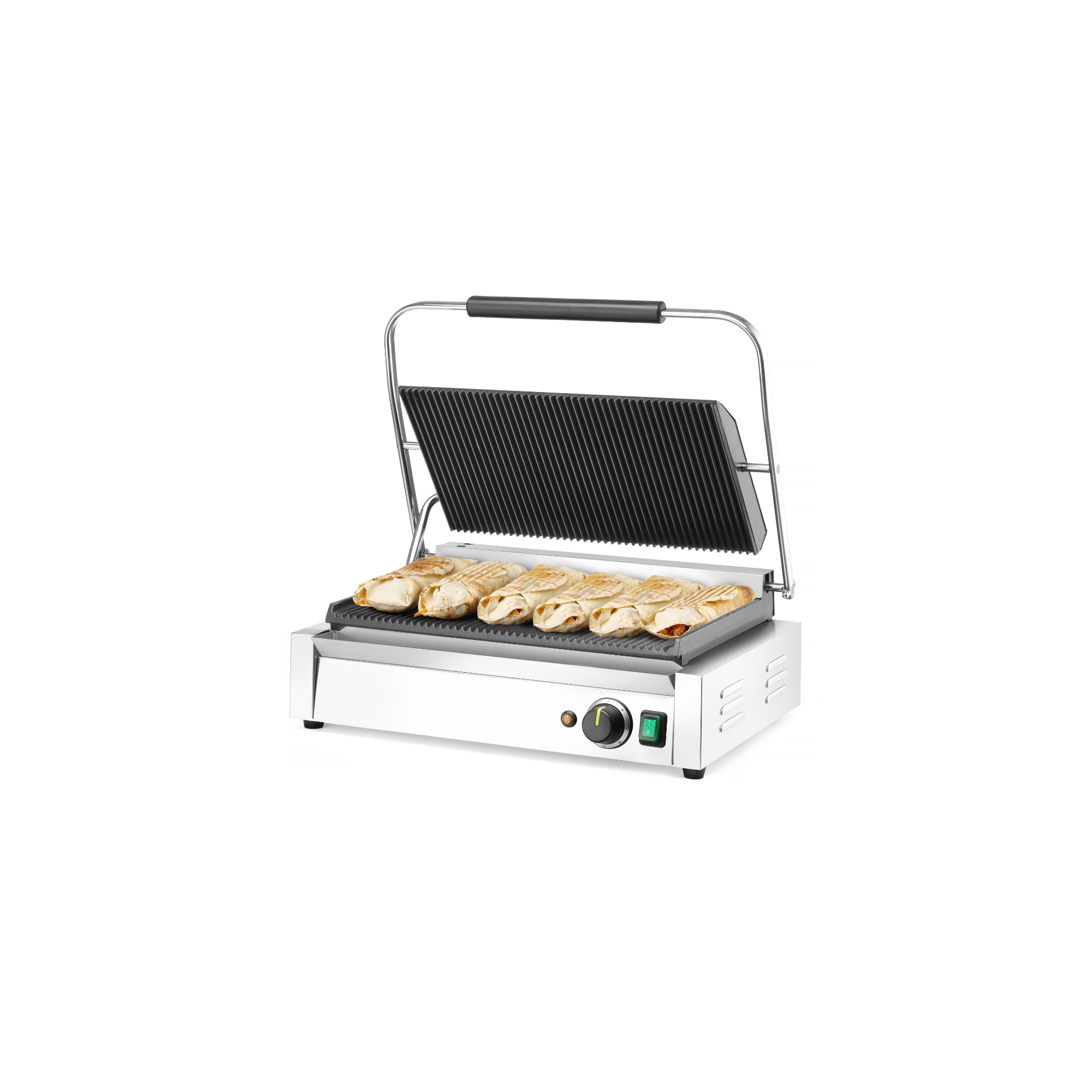 Grill eléctrico industrial grande para hostelería