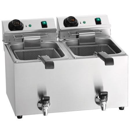 Professional Double Fryer with Digital Control 18L