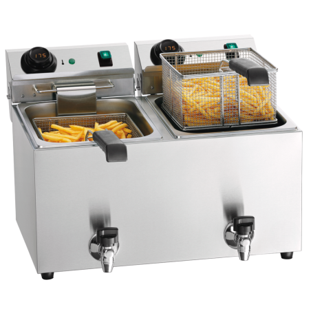 Freidora Profesional Doble con Control Digital 18L