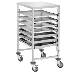 Chariot pour Plateaux en Acier Inoxydable 600x400 mm