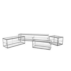 Second Hand SAYL Straight Line Exhibitors with Shelf