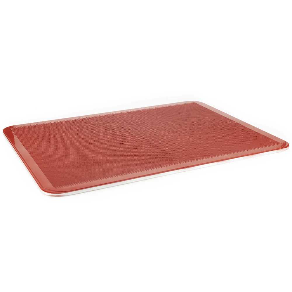 Smooth perforated tray 60x40 cm with silicone coating