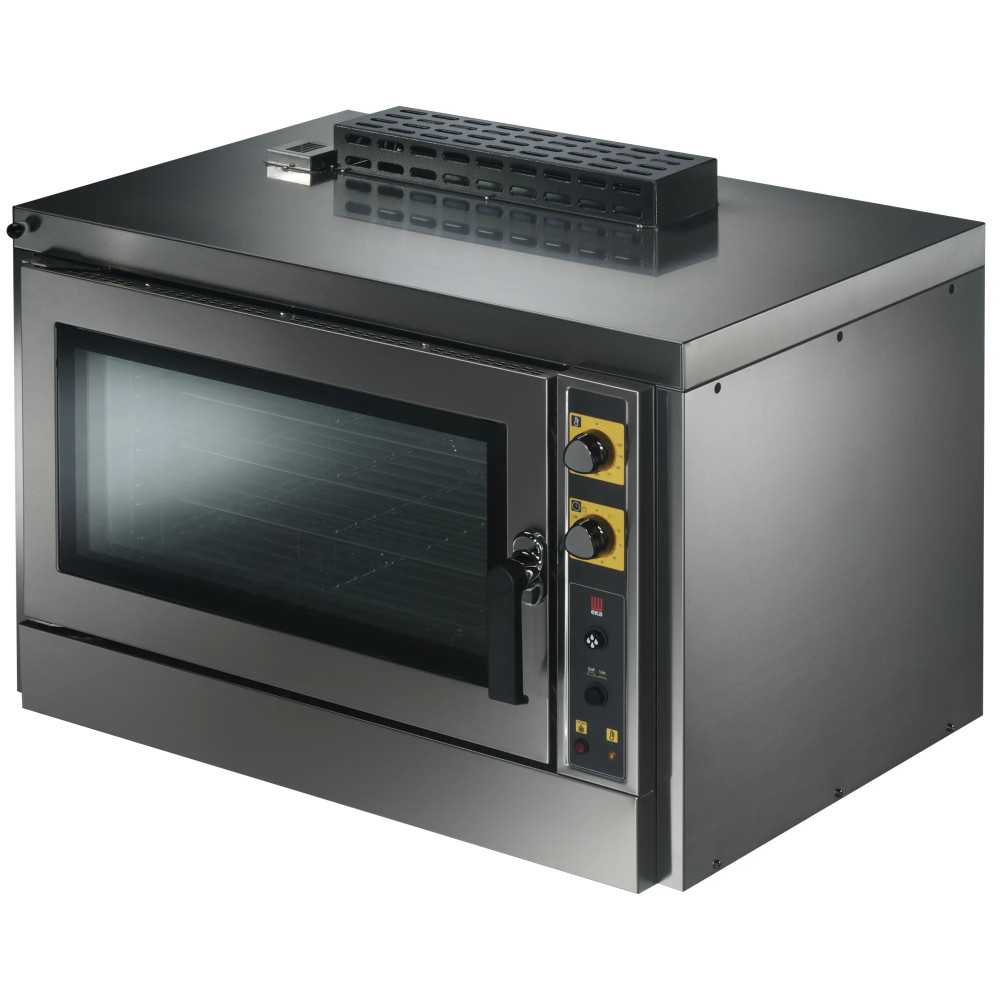 Professional gas convection oven with manual humidifier