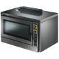Professional gas convection oven with manual humidifier
