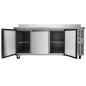 Taula refrigerada industrial d'acer inoxidable 3 portes profunditat 600mm i 417 litres Taula refrigerada industrial d'acer inoxidable 3 portes profunditat 600mm i 417 litres