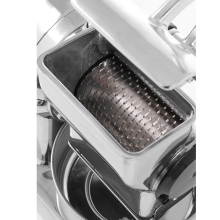Professional stainless steel cheese grater machine.