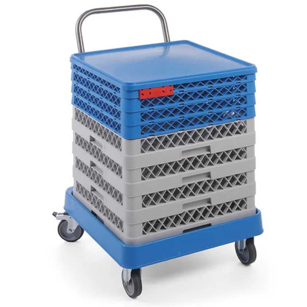 Chariot pour Plateaux de Lave-Vaisselle avec Poignée et Roues