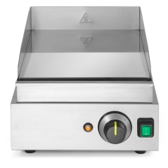 Professional stainless steel griddle with hard chrome surface