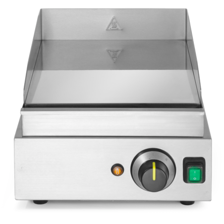 Professional stainless steel griddle with hard chrome surface