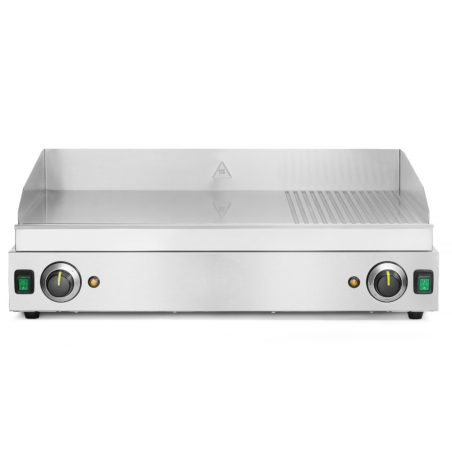 Planxa professional d’acer inoxidable amb doble zona