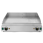 Plancha professionnelle en acier inoxydable avec double zone et surface mixte