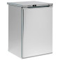 Small professional undercounter freezer 84 L stainless steel with 3 shelves