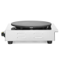 Professional stainless steel crepe maker with cast iron plate