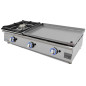 Lux Worldmai gas griddle 60 cm in laminated steel + burner