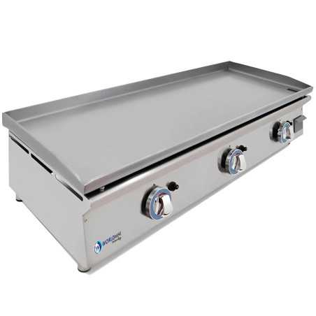 MBH - Grasera frontal de gran capacidad en acero inoxidable satinado para limpieza rápida en cocinas industriales.