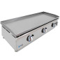 Plancha Lux Worldmai à gaz 100 cm en acier laminé