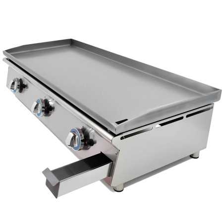 MBH - Placa de asar extraíble de acero laminado con protección antioxidación para uso intensivo en restauración.