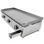 Plancha Lux Worldmai à gaz 100 cm en acier laminé