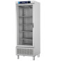 Armario refrigerado industrial INOX 600 L, con puerta de cristal y estantes regulables Armario refrigerado industrial INOX 600 L, con puerta de cristal y estantes regulables