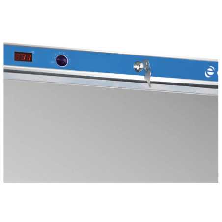 Industrial vertical stainless steel INOX refrigerator 128 L