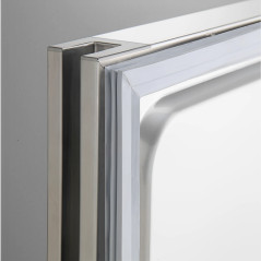 Armari refrigerat industrial INOX de 386 L, 2 portes amb prestatges regulables i control electrònic