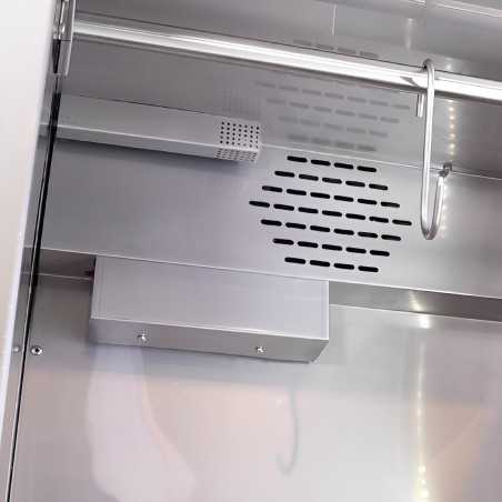 Armari madurador de carn professional de 493 L, amb control d'humitat, porta de vidre i llum LED.