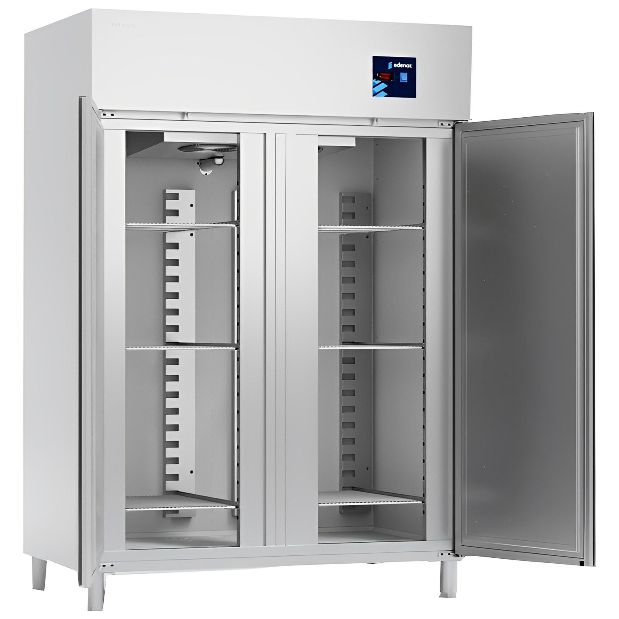 MBH - Industrial INOX refrigerator 1400 L 60x40 with 2 doors for pastry