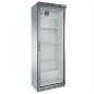 Frigorífic vertical industrial INOX de 460 L amb porta de vidre