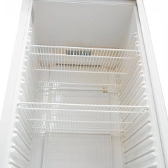 Frigorífic vertical industrial INOX de 460 L amb porta de vidre