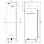 Industrial INOX refrigerator 500 L GN 1/1