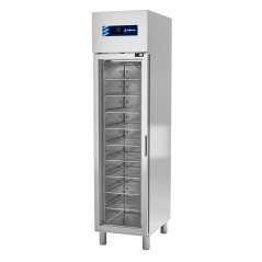 Industrial INOX refrigerator 500 L GN 1/1 with glass door