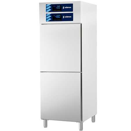 Congelador vertical mixt INOX de 600 L GN 2/1 amb 2 portes