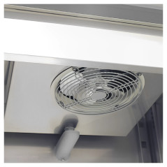 Armari refrigerat industrial INOX de 1200 L, amb 2 portes de vidre i control digital